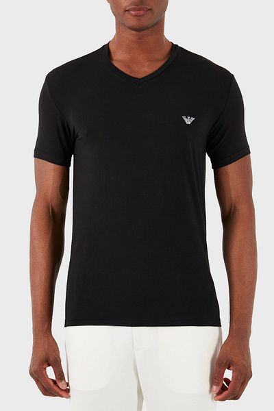 Emporio Armani Tricou cu decolteu în V Regular Fit Tricou bărbați 112010 3F511 00020