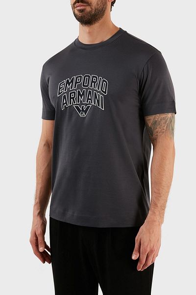 Emporio Armani Tricou cu logo Crew Neck Bumbac Regular Fit Tricou bărbați 3r1tbf 1juvz 0931