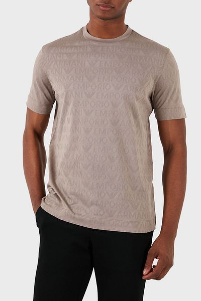 Emporio Armani Ανδρικό μπλουζάκι από βαμβακερό κανονικό μέγεθος - TSHİRT 3D1TH5 1JORZ 0650