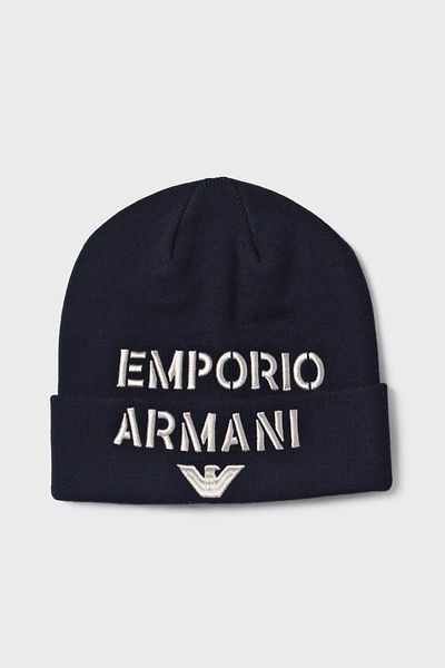 Emporio Armani Мъжка барета с бродирано лого от вълна 627406 3F570 00035