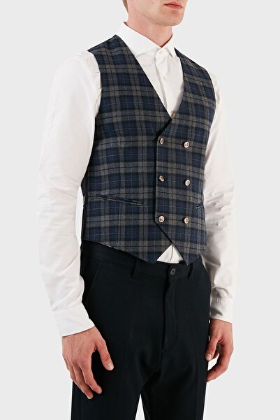MANUEL RITZ Вовняний жилет з двома ґудзиками Чоловічий ЖИЛЕТ ZOX2111W527Y161610C97