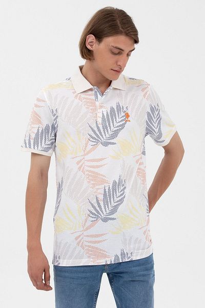 U.S. Polo Assn. ΒΑΣΗ. POLO ΑΝΔΡΙΚΑ ΚΑΝΟΝΑ ΕΦΑΡΜΟΓΗ ΑΘΛΗΤΙΚΟ T-SHIRT με λαιμό POLO G081SZ011.000. 1573736   ΣΑΖΑΡΙ