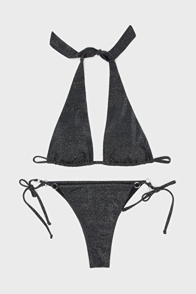 Emporio Armani Glitter Unfilled Bikini με λεπτομέρεια δεσίματος 262686   3r302 00020