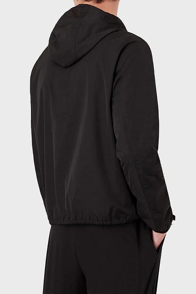 Emporio Armani معطف رجالي بغطاء للرأس بقصة عادية مقاوم للماء 8N1BQ0 1NZQZ 0999