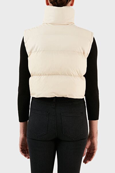 PİNKO Pinko Regular Fit Stand Collar Inflatable Crop Vest101734 A11P C16