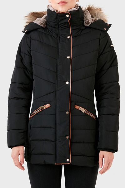 Norway Geographical Parka cu glugă detașabilă cu izolație termică din blană artificială PARKA AJUJU