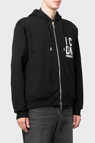 DSquared2 Men's Hooded Cotton Sweat - Relaxed Fit S79HG0012 S25516 900