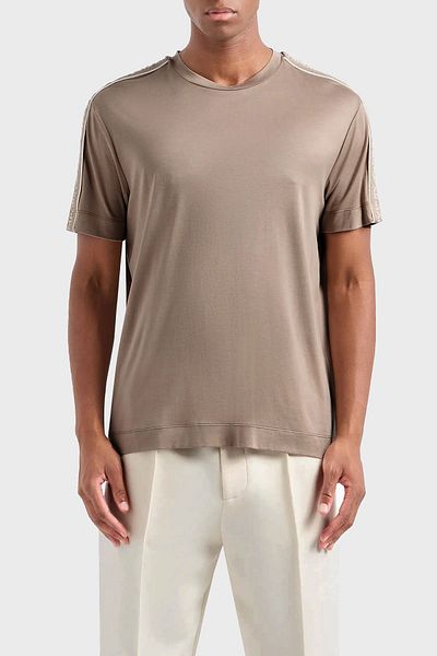 Emporio Armani Ανδρικό μπλουζάκι με κανονική εφαρμογή με λαιμόκοψη 3D1TD3 1JUVZ 0650