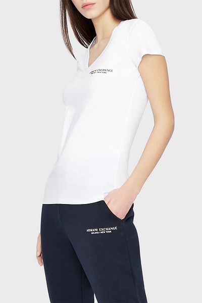 Armani Exchange V Neck 100% Cotton Regular Fit T Shirt T Shirt 8nyt81 Yjg3z 1000