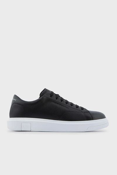 Armani Exchange Genuine Leather Sneaker Shoes with Logo Men's Shoes Xux123 Xv534 00002