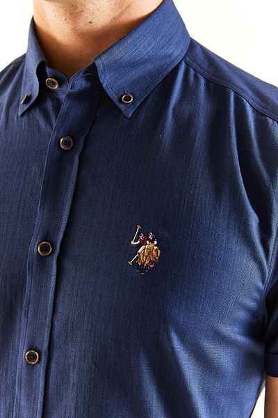 U.S. Polo Assn. Мъжка риза Regular 100% памук с къс ръкав1829502