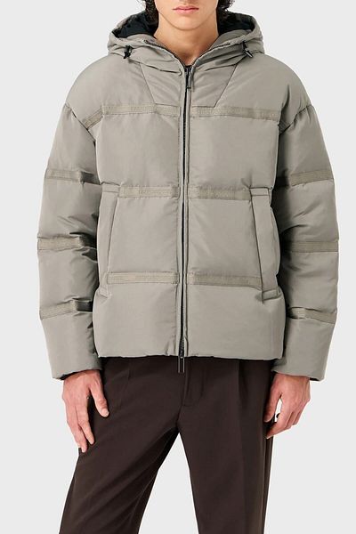 Emporio Armani معطف منتفخ مملوء بالريش مقاوم للماء للرجال 6R1B90 1NCFZ 0643