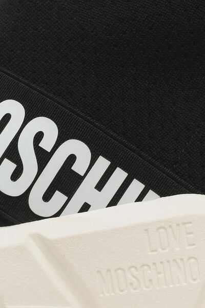 Love Moschino Logo Printed High Top Sports Shoes JA15263G1HIZ500A