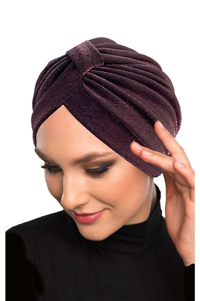 fidan bone Glitter Pique Cross Banded Lined Dusty Rose Ready Made Headscarf Hijab Bone Evening Dress