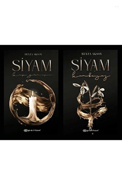 Epsilon Yayınevi Poster Hediyeli 2 Kitap Seri Karton Kapak Siyam 1. 2. Kitap Beyza Aksoy Kanbeyaz-kış Güneşi Set