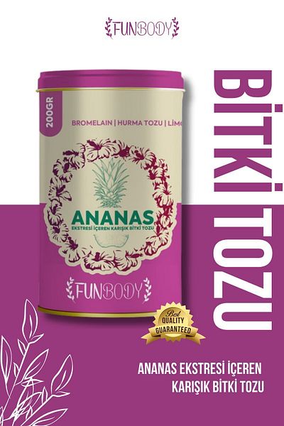 FUNBODY 200 GR Pineapple Extract - Herbal Powder