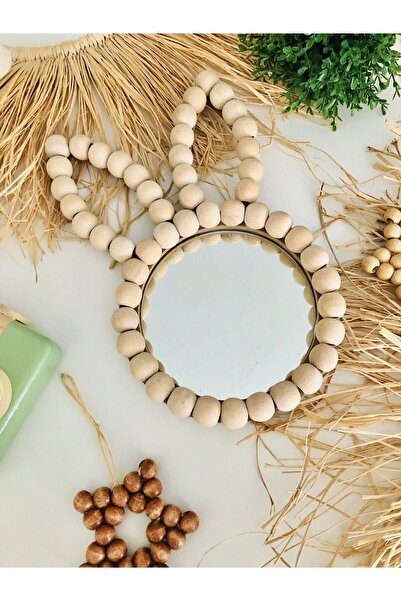 Hasirdukkanii Tavşan Ayna Bebek Odası Aynası Dekoratif Ayna Boncuk Ayna Ahşap...