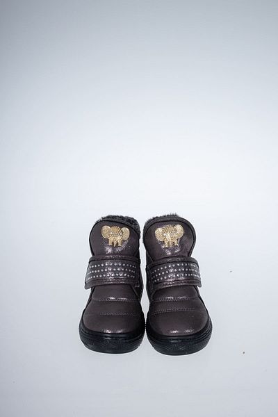 epaavm Cizme pentru copii Furry Velcro Stone