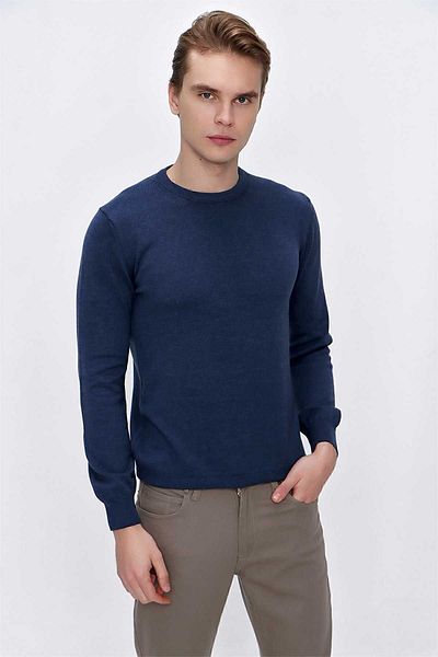 Morven Πλεκτό πουλόβερ Basic Dynamic Fit Relaxed Cut Crew Neck