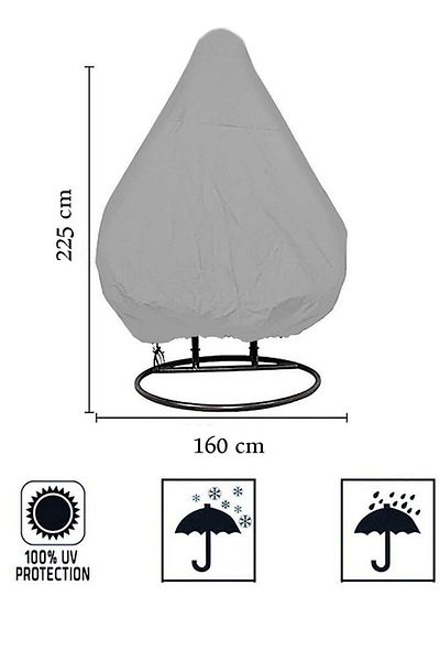 Bundera Cocoon Gray 2-person Waterproof Cover - Rain Dust and Dirt Prevention Tarpaulin