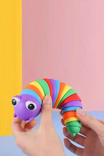 Bundeba لعبة كاتربيلر مونتيسوري الملونة - ممتعة وتخفيف التوتر والقلق