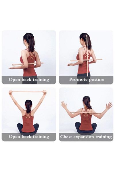 Bundera Pilates Yoga Stick - Body Stretching & Cardio Exercise Fitness Tool