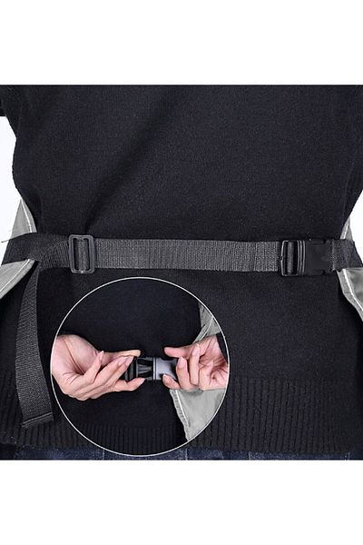 Bundera Scooter Compatible Knee Protection Cover Rain Cold Wind Preventive Windbreaker Motorcycle Knee Pad Gray