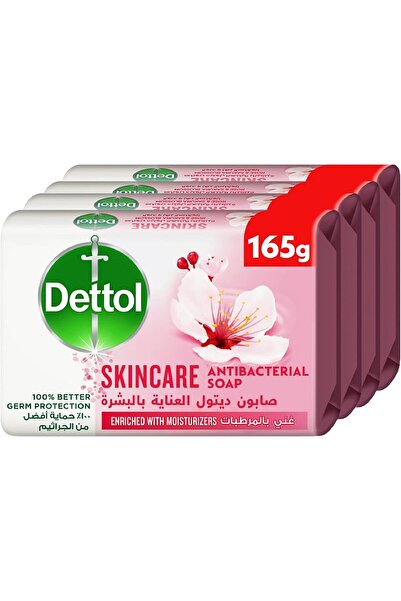 Dettol صابون استحمام مضاد للبكتيريا للعناية بالبشرة برائحة الورد وزهر الكرز، ...