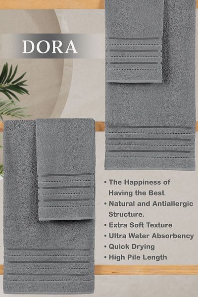 MODALİN Set prosoape de baie Dora 50x90 + 70x140 cm