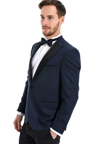 Morven Smoking pentru bărbați PARLEMENT Toul Slimfit Jacquard