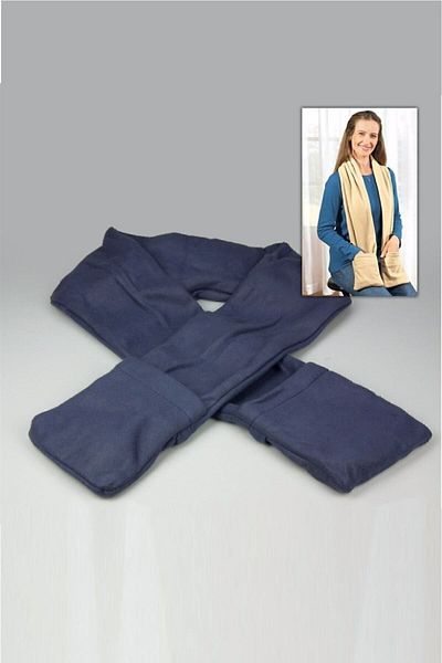 Bundera Heated Thermal Pocket Polar Scarf Neck Collar Heated Glove Scarf