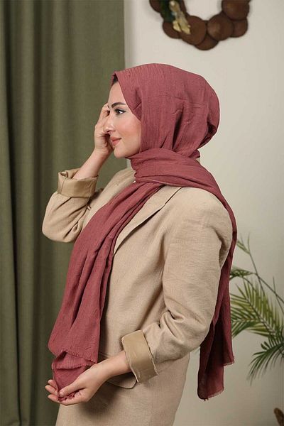 Trablus Hijab Women's Bamboo Scarf Shawl Dusty Rose