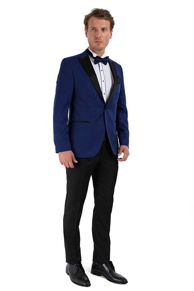 Morven Broadway Slim Fit Sailor Groom Suit Saks Blue - 2872330