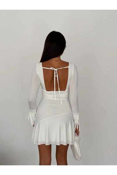 SEVENLINE Μίνι φόρεμα Allure V-Neck Mysterious Sandy