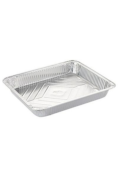 Kullan At Market 3250 gr Aluminum Container - Rectangular Tray, 3 Pieces (502/L)