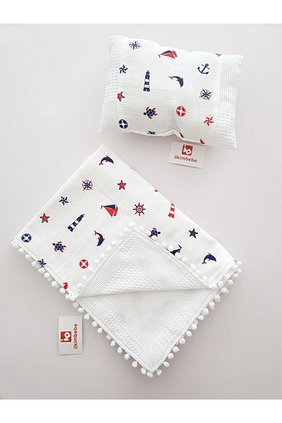 ilkimbebe Blanket Pillow - Sailor Pique Design