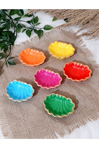 Genel Markalar Kahve Yanı Sunumluk/minik Midye Tasarımlı Lokumluk/drajelik 6-...