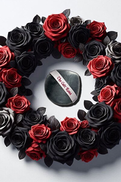 The Cult Rosa Tiara "Silver" - Circlet - Kadife Puf - Toz Ürün Uygulama Aparatı