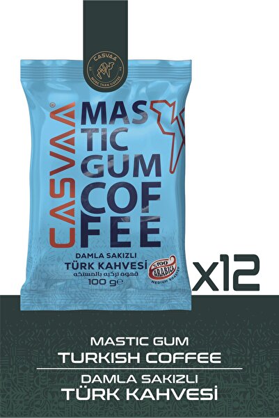 CASVAA COFFE Damla Sakızlı Türk Kahvesi 12'li 100gr