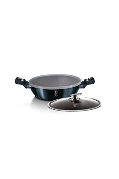 TİVOLİ De Berlinger Haus Kapaklı Sığ Tencere, 28 cm Metallic Line Ediție Acva...