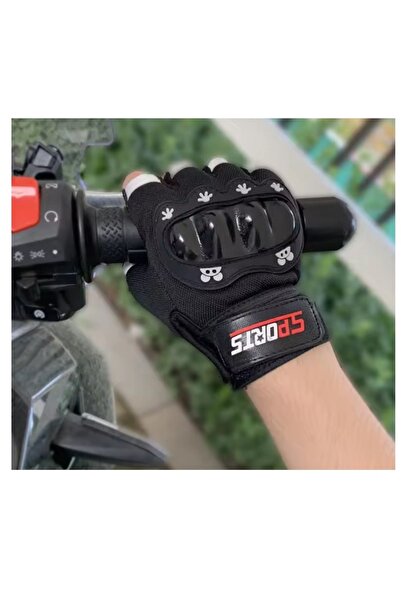 HENGSHENG Çocuklar için Koruma Destekli Unisex Yarım Parmak Scooter Bisiklet Eldiveni