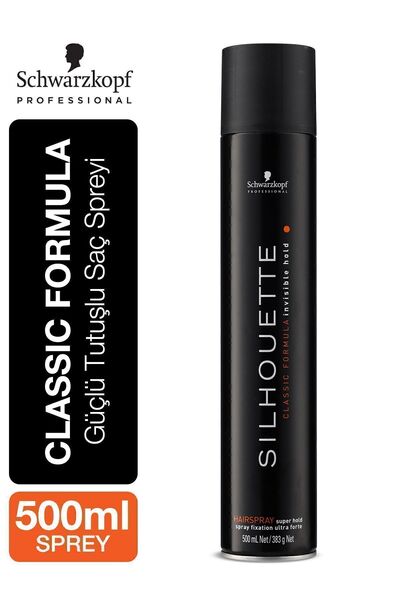 Silhouette Süper Tutucu Sprey 500ml (Siyah)