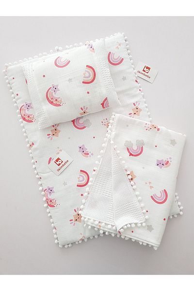 ilkimbebe Baby Products - Blanket Diaper Set, Cushion, Muslin, Newborn, Crib