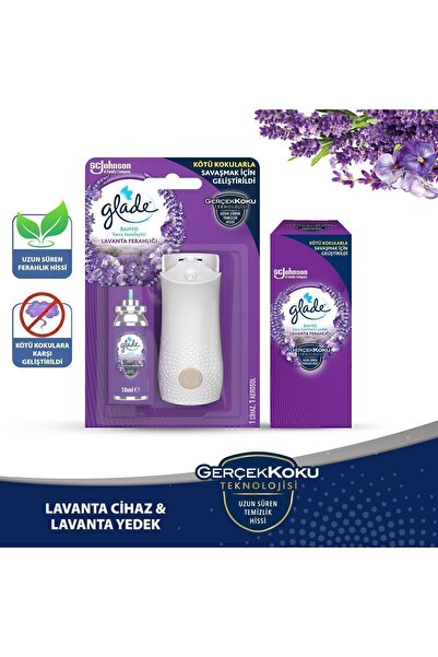 Glade Banyo Cihaz + 2'li Yedek Lavanta Oda Kokusu