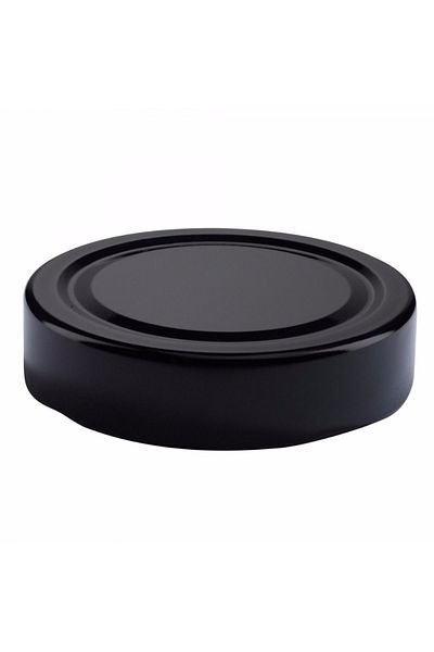 Twist Off Twist-of 20 Pieces 70 Mm Half Skirt Black Glass Jar Lids (20 Pieces)