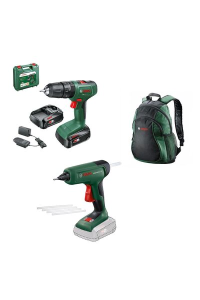 Bosch Easyimpact 18V-40 2x2.0 Ah + ADVANCEDGLUE 18V + Sırt Çantası