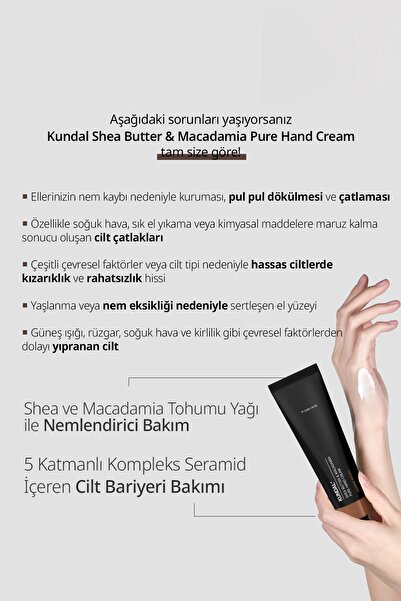 Kundal Besleyici El Kremi Kundal Shea Butter & Macadamia Pure Hand Cream Aroma Edition 50ml (jasmine Woody)