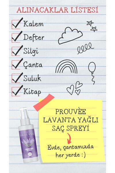The Prouvee Reponses %100 Doğal Lavanta Yağlı Saç Spreyi 50ml
