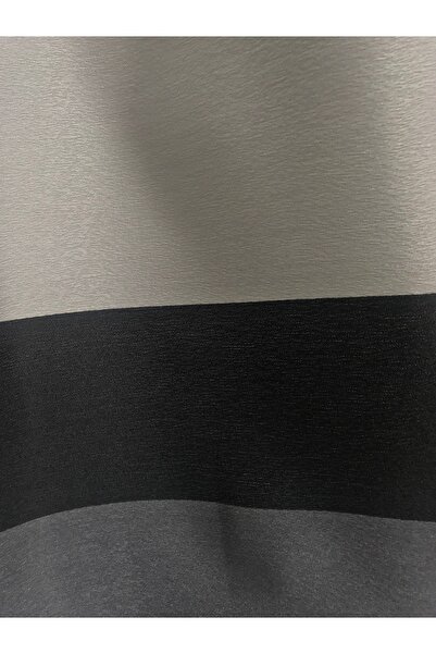 Taç Κουρτίνα φόντου σανίδας Ανθρακί-ασημί σκηνικό μαύρη ζώνη (μεσαίο σφιχτό πιέτα 1/2.5)