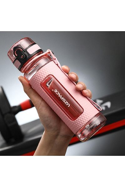 Uzspace 520ml Tritan Water Bottle Silicone Protected Non-Slip Body